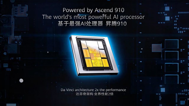 Ascend 910 l&agrave; d&ograve;ng chip AI hiệu năng cao của Huawei