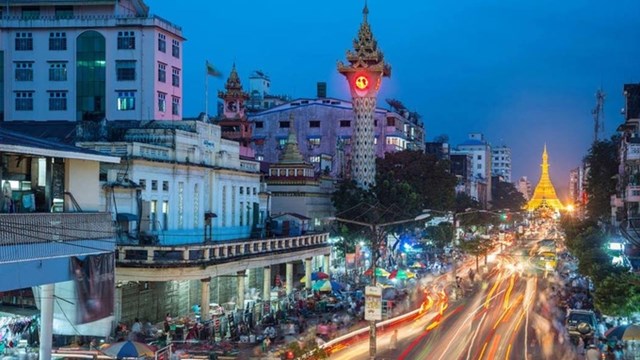 Yangon l&agrave; th&agrave;nh phố đ&ocirc;ng d&acirc;n nhất Myanmar.