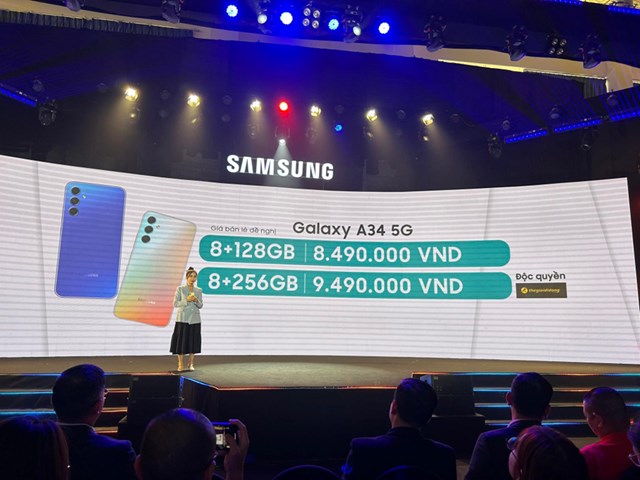 Cận cảnh Samsung ra mắt Galaxy A54 5G v&#224; Galaxy A34 5G tại Việt Nam - Ảnh 6