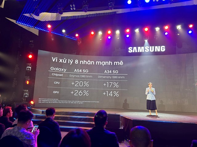 Cận cảnh Samsung ra mắt Galaxy A54 5G v&#224; Galaxy A34 5G tại Việt Nam - Ảnh 5
