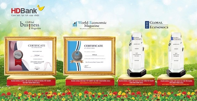HDBank &#39;thắng lớn&#39; 4 giải thưởng quốc tế về chất lượng dịch vụ - Ảnh 1