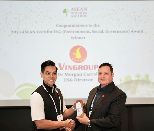 Vingroup gi&#224;nh giải thưởng c&#244;ng nghệ bền vững asean 2023 - Ảnh 1