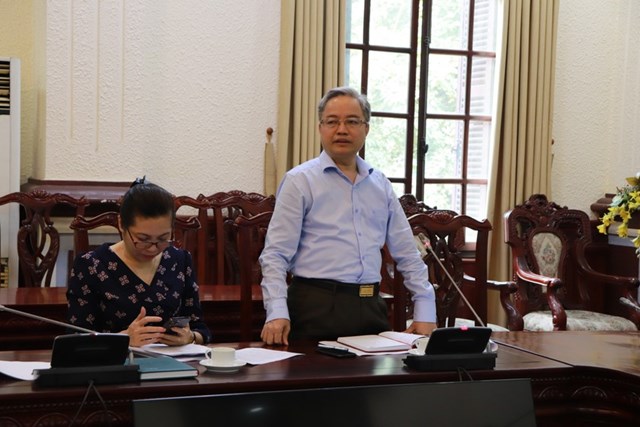 Tổng cục trưởng Tổng cục THADS Nguyễn Quang Th&aacute;i n&ecirc;u l&ecirc;n một số đề xuất, kiến nghị.