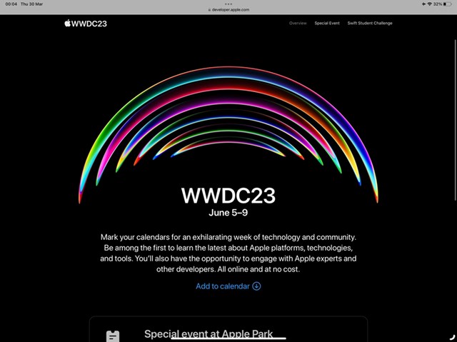 Apple c&#244;ng bố sự kiện WWDC 2023: Liệu c&#243; ra mắt iOS 17 v&#224; MacBook Air 15 inch? - Ảnh 1