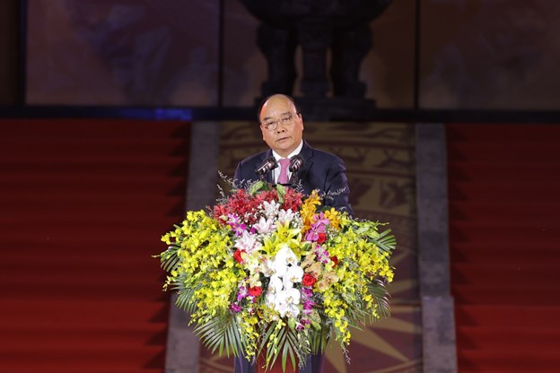 Chủ tịch nước Nguyễn Xu&acirc;n Ph&uacute;c ph&aacute;t biểu tại buổi lễ