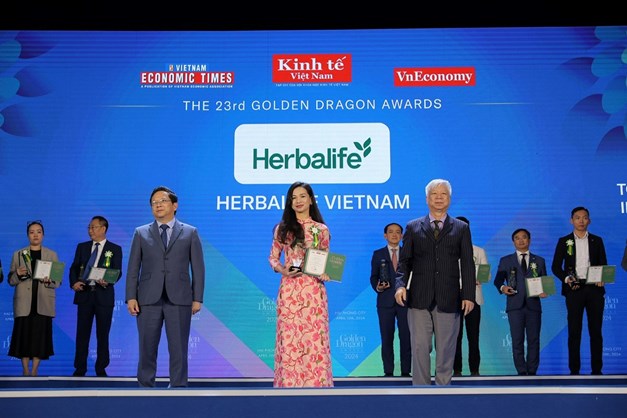 Giải thưởng Rồng V&#224;ng 2024 - Herbalife được vinh danh Top 50 Doanh Nghiệp FDI Ti&#234;u Biểu tại Việt Nam - Ảnh 1