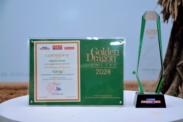 Giải thưởng Rồng V&#224;ng 2024 - Herbalife được vinh danh Top 50 Doanh Nghiệp FDI Ti&#234;u Biểu tại Việt Nam - Ảnh 2