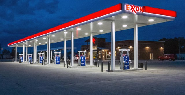 Trạm xăng dầu Exxon tại Mỹ. Ảnh:&nbsp;bizc.vn