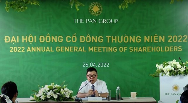 Chủ tịch Nguyễn Duy Hưng trong ĐHĐCĐ thường ni&ecirc;n năm 2022