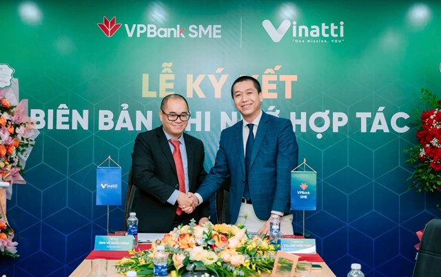 Ng&agrave;y 22/1/2025, VPBankSME đ&atilde; k&yacute; kết bi&ecirc;n bản ghi nhớ hợp t&aacute;c với Vinatti nhằm cung cấp g&oacute;i giải ph&aacute;p to&agrave;n diện cho kh&aacute;ch h&agrave;ng hoạt động trong lĩnh vực thanh to&aacute;n &nbsp;
