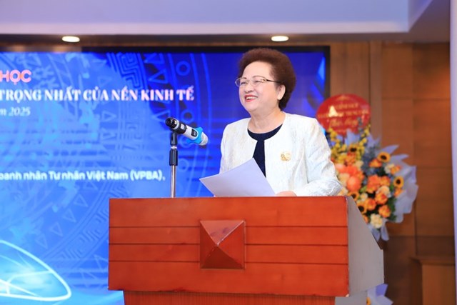 B&agrave; Nguyễn Thị Nga - Ph&oacute; chủ tịch thường trực Hội Doanh nh&acirc;n tư nh&acirc;n Việt Nam, Chủ tịch Tập đo&agrave;n BRG