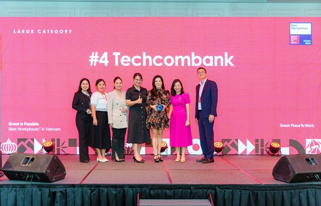 Techcombank tiếp tục lọt TOP bảng xếp hạng nơi l&#224;m việc tốt nhất Việt Nam 2024 - Ảnh 1