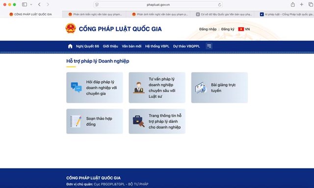 Hướng dẫn sử dụng Cổng Ph&#225;p luật quốc gia - Ảnh 7