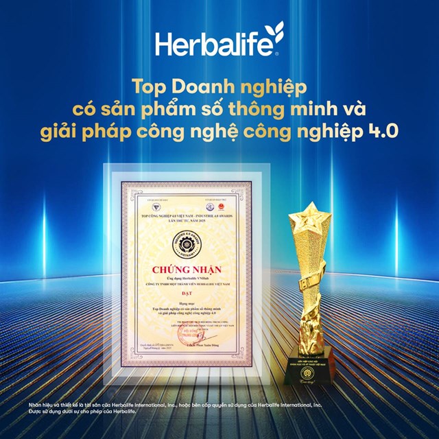 Herbalife Việt Nam đạt giải thưởng “Top C&#244;ng Nghiệp 4.0” lần thứ 3 li&#234;n tiếp với Ứng dụng Herbalife VNHUB - Ảnh 1