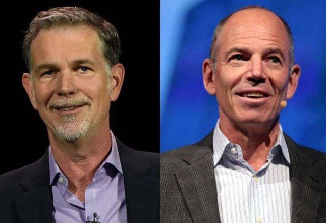 Marc Randolph (b&ecirc;n phải) v&agrave;&nbsp;Reed Hastings đ&atilde; x&acirc;y dựng th&agrave;nh c&ocirc;ng đế chế&nbsp;Netflix. Ảnh: TL