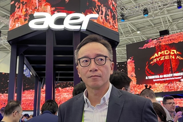 &nbsp;CEO Acer, Jerry Kao tại sự kiện&nbsp;Computex Taipei 2024. (Ảnh:&nbsp;SCMP). &nbsp;