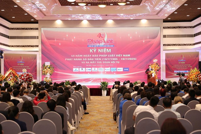 Lời cảm ơn của B&#225;o Ph&#225;p luật Việt Nam nh&#226;n Kỷ niệm 40 năm ng&#224;y ph&#225;t h&#224;nh số b&#225;o đầu ti&#234;n - Ảnh 4