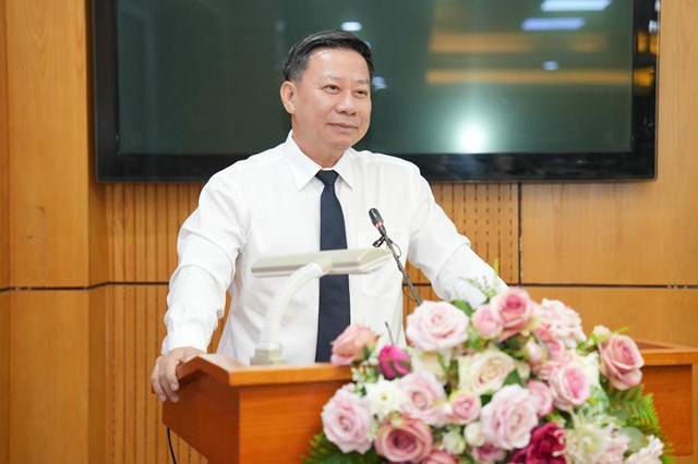 Thứ trưởng Bộ Tư ph&aacute;p Nguyễn Thanh Ngọc ph&aacute;t biểu tại Lễ trao giải.