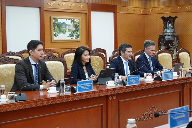 Đoàn công tác của Tổ chức FTSE Russell tại cuộc làm việc với Bộ Tài chính