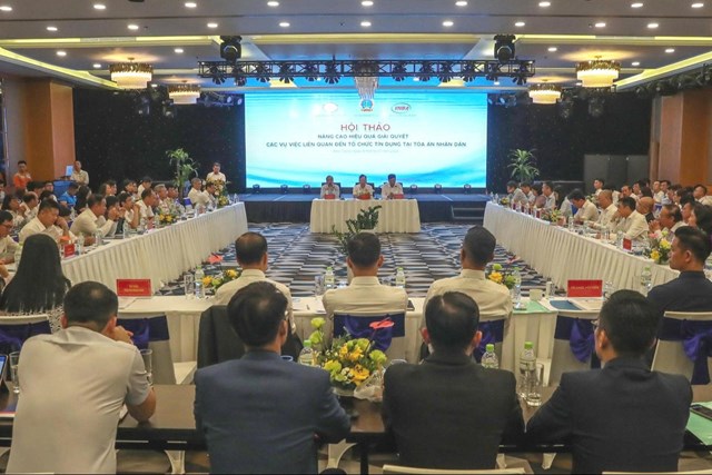 Hội thảo do HHNH phối hợp TAND tối cao và NHNN Việt Nam tổ chức.