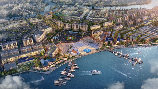 Tổ hợp quảng trường, bến du thuyền ti&ecirc;u chuẩn quốc tế phong c&aacute;ch &Acirc;u tại Aqua City