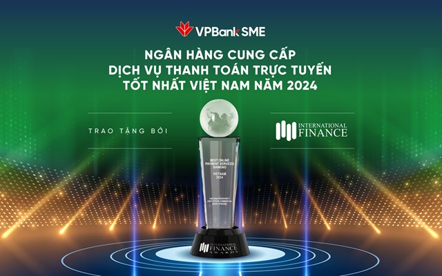 VPBankSME nhận giải thưởng quốc tế uy t&#237;n cho dịch vụ thanh to&#225;n trực tuyến tốt nhất - Ảnh 1