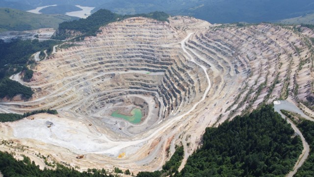 Một phần cảnh quan khu mỏ Rosia Montana&nbsp;(Ảnh: Profimedia Images)