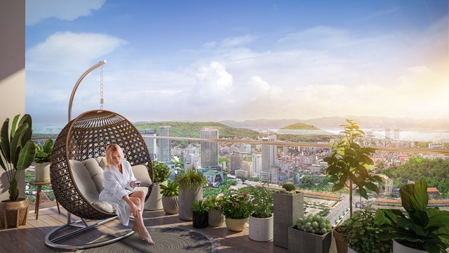 Ri&ecirc;ng một tầm nh&igrave;n độc bản của d&ograve;ng căn hộ The Platinum tại Sun Marina Town (Ảnh phối cảnh minh họa)