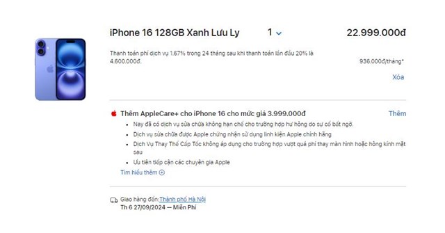 iPhone 16 dự kiến sẽ đến tay người d&ugrave;ng đặt trước đợt đầu v&agrave;o ng&agrave;y 27/9 &nbsp;