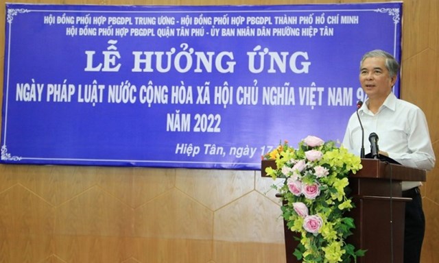 Ph&oacute; Chủ tịch UBND TPHCM Ng&ocirc; Minh Ch&acirc;u ph&aacute;t biểu khai mạc buổi lễ. Ảnh: Đ&igrave;nh Phi