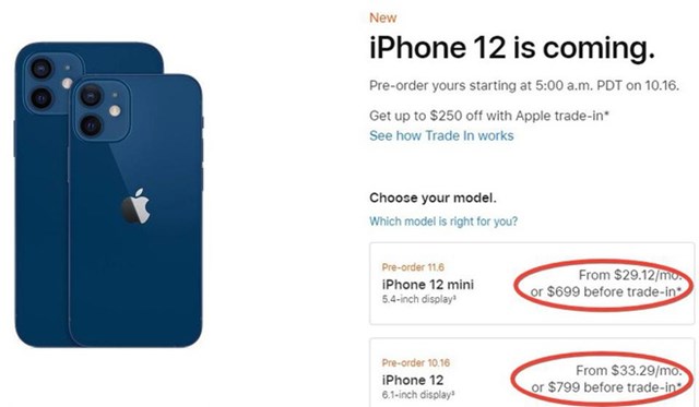 iPhone 12 thực tế đắt hơn so với mức gi&aacute; Apple đưa ra tại buổi giới thiệu. Ảnh:&nbsp;Forbes.