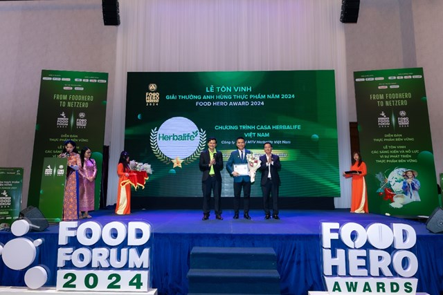 Ảnh: Herbalife Việt Nam được vinh danh ở hạng mục dự &aacute;n V&igrave; Cộng Đồng Ti&ecirc;u Biểu 2024