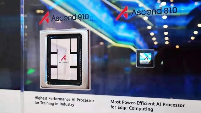 Ascend 910 l&agrave; d&ograve;ng chip AI hiệu năng cao của Huawei