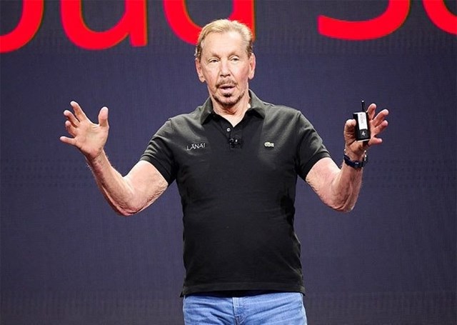 Tỷ ph&uacute; Larry Ellison trong Hội nghị thường ni&ecirc;n CloudWorld 2024 của Oracle v&agrave;o th&aacute;ng 9/2024. Ảnh: Oracle &nbsp;