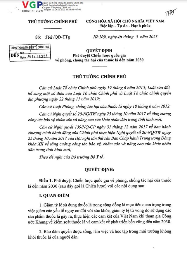 Quyết định 568/QĐ-TTg ph&ecirc; duyệt Chiến lược quốc gia về PCTHTL đến năm 2030. (Ảnh minh họa: PV)