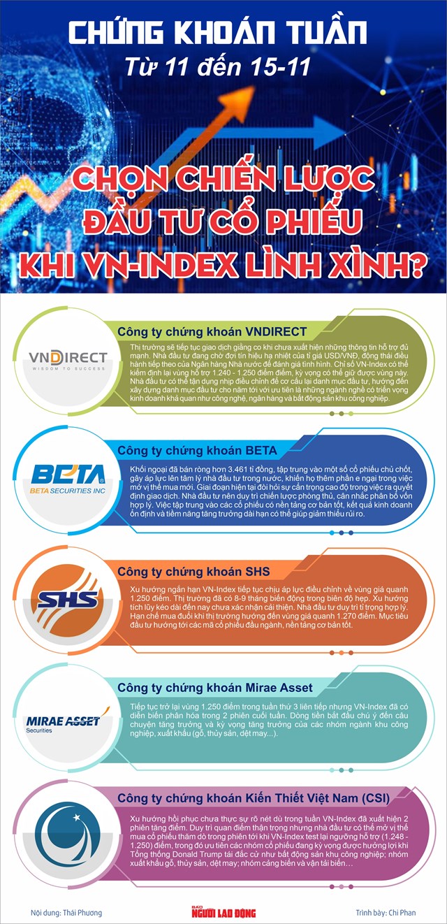 Chứng kho&#225;n tuần tới (từ 11 đến 15-11): Chọn chiến lược đầu tư cổ phiếu khi VN-Index l&#236;nh x&#236;nh? - Ảnh 1