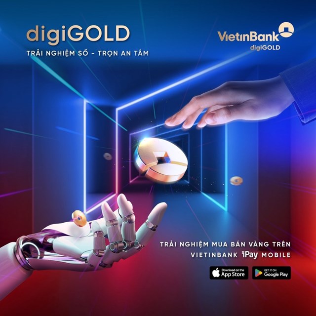 Triển khai mua b&aacute;n v&agrave;ng (digiGOLD) tr&ecirc;n ứng dụng số VietinBank iPay Mobile.