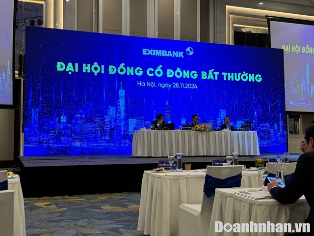 ĐHĐCĐ bất thường Eximbank diễn ra s&aacute;ng 28/11 tại H&agrave; Nội. Ảnh: Doanhnhan.vn