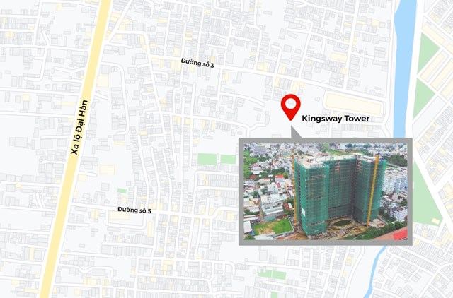 Vị tr&iacute; dự &aacute;n Kingsway Tower tại quận B&igrave;nh T&acirc;n.