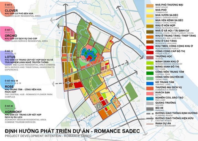 Bản đồ chi tiết quy hoạch dự &aacute;n. Nguồn: dongthap.gov.vn