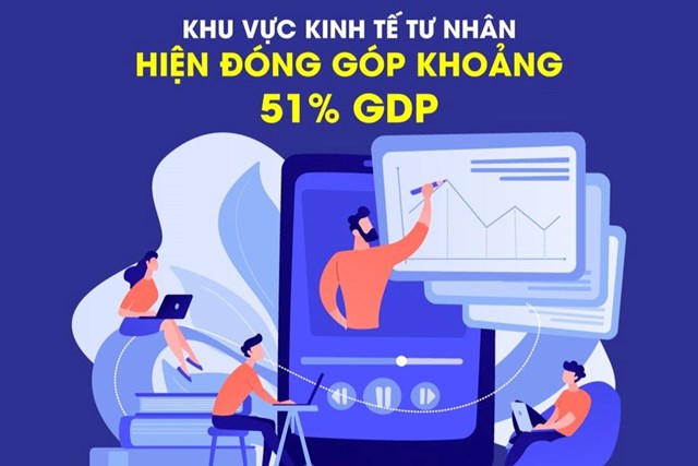 Khu vực kinh tế tư nhân hiện đóng góp khoảng 51% GDP và hơn 30% ngân sách nhà nước. Nguồn ảnh: TTXVN