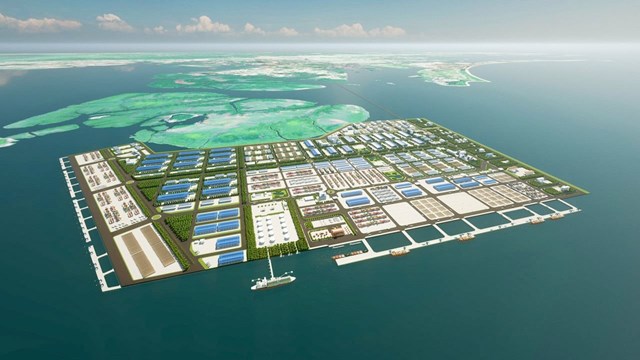 Phối cảnh dự án Bến cảng tổng hợp Vạn Ninh.