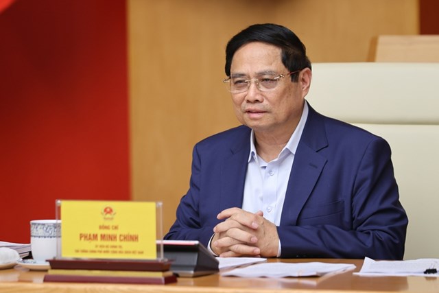 B&iacute; thư Đảng ủy, Thủ tướng Ch&iacute;nh phủ nhấn mạnh y&ecirc;u cầu x&acirc;y dựng Đảng bộ Ch&iacute;nh phủ trong sạch, vững mạnh, n&acirc;ng cao năng lực l&atilde;nh đạo, sức chiến đấu của tổ chức đảng v&agrave; đảng vi&ecirc;n - Ảnh: VGP/Nhật Bắc