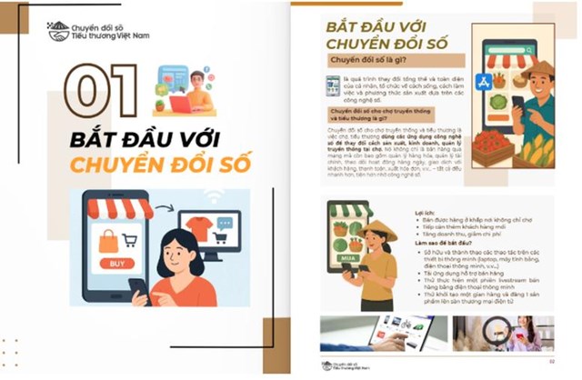 Cuốn sổ tay được thiết kế với nội dung đơn giản, dễ tiếp cận, bám sát thực tiễn hoạt động kinh doanh của tiểu thương.