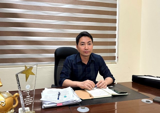 &Ocirc;ng Đặng Tiến Đức, Ph&oacute; Gi&aacute;m đốc C&ocirc;ng ty TNHH MTV H&oacute;a chất Đức Giang L&agrave;o Cai.