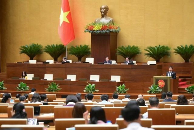 Quang cảnh phiên họp. (Ảnh: Cổng TTĐTQH)
