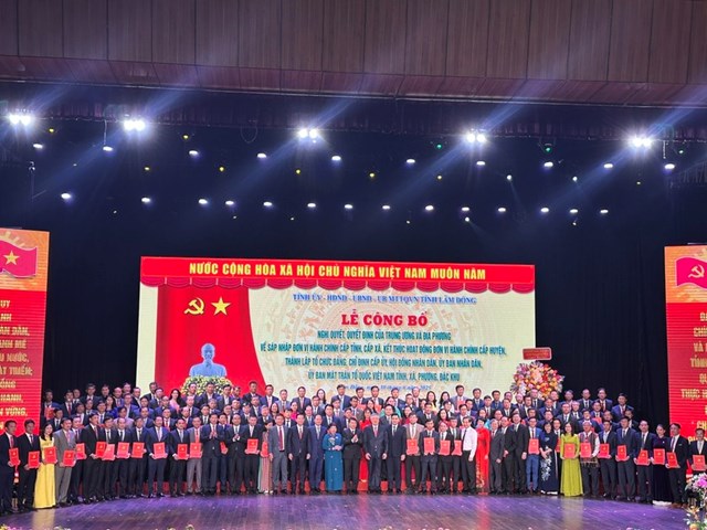L&atilde;nh đạo Ch&iacute;nh phủ, c&aacute;c Ban, Bộ, Ng&agrave;nh Trung ương ch&uacute;c mừng 124 B&iacute; thư Đảng Ủy đơn vị h&agrave;nh ch&iacute;nh cấp x&atilde; tỉnh L&acirc;m Đồng.