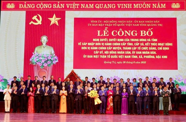 Quảng B&#236;nh v&#224; Quảng Trị ch&#237;nh thức s&#225;p nhập th&#224;nh tỉnh Quảng Trị mới - Ảnh 1