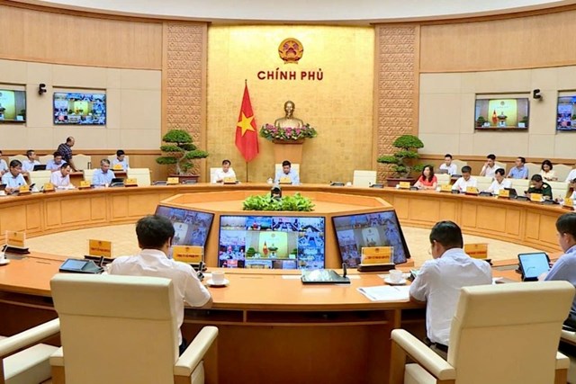 Phó Thủ tướng Nguyễn Chí Dũng chủ trì cuộc họp. (Ảnh: VGP)