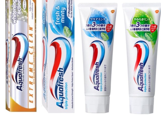 Sản phẩm Aquafresh bị đình chỉ lưu hành và thu hồi.